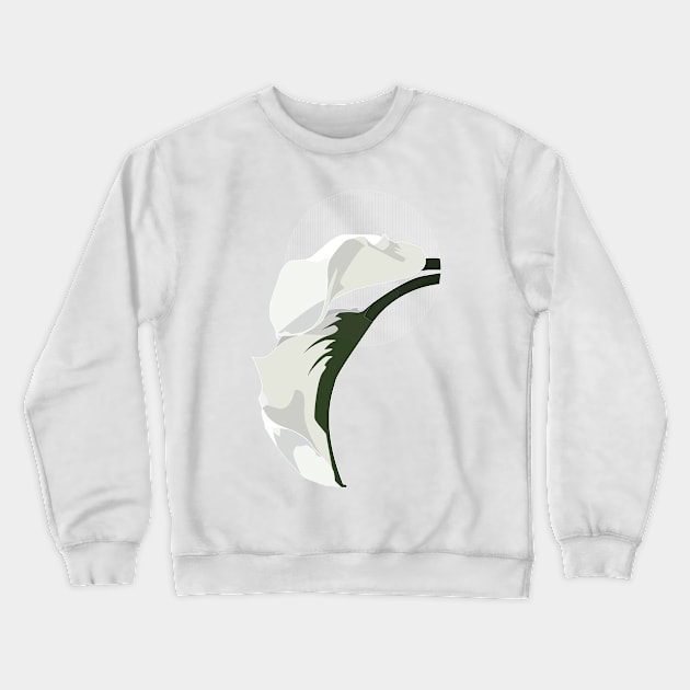 Flora Vignette: Calla Lily Crewneck Sweatshirt by Crafting Yellow